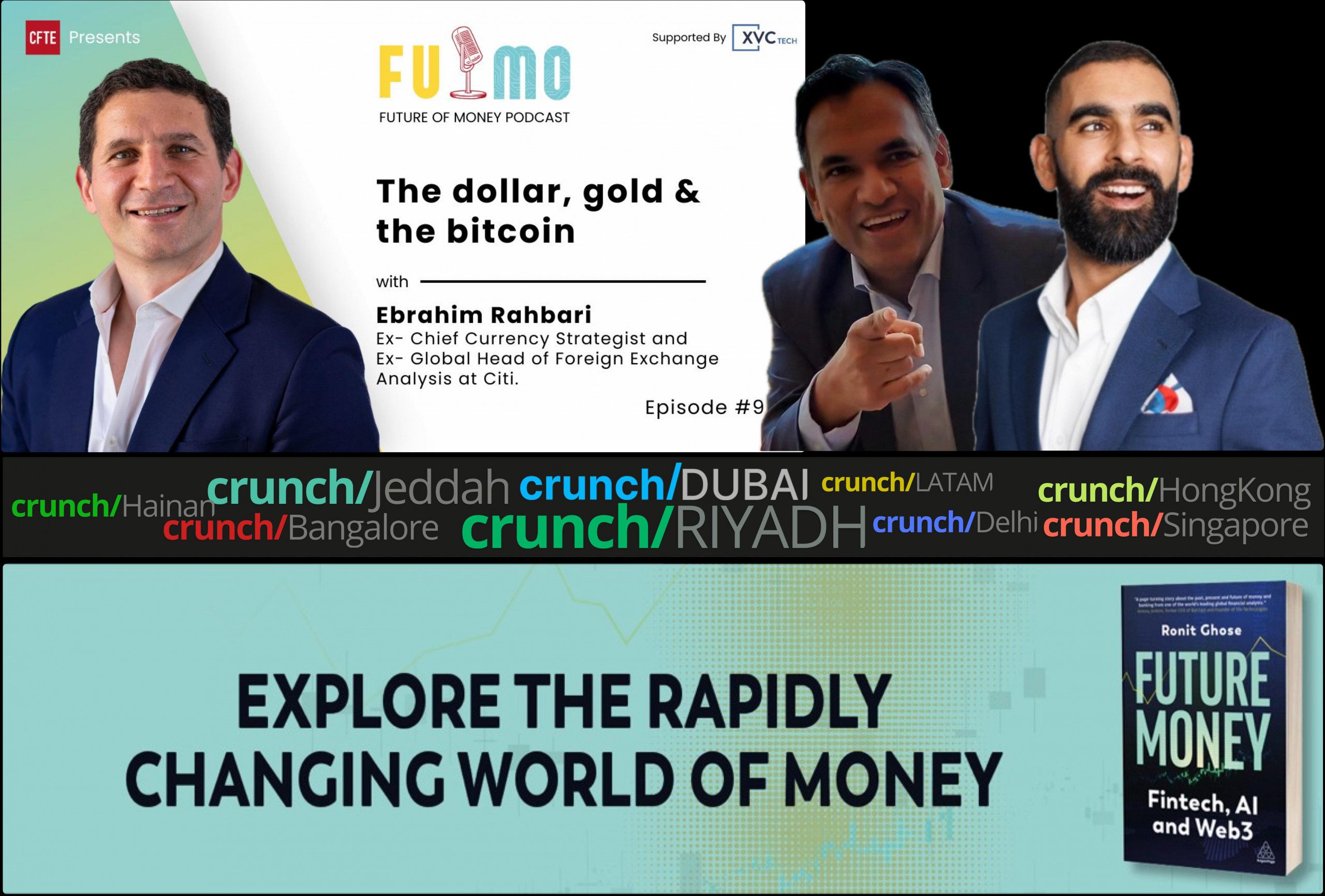 Podcast sur l'avenir de l'argent animé par Ronit Ghose et l'invité de Gaurav Dhar Ebrahim Rahbari - L'or dollar et le bitcoin v2